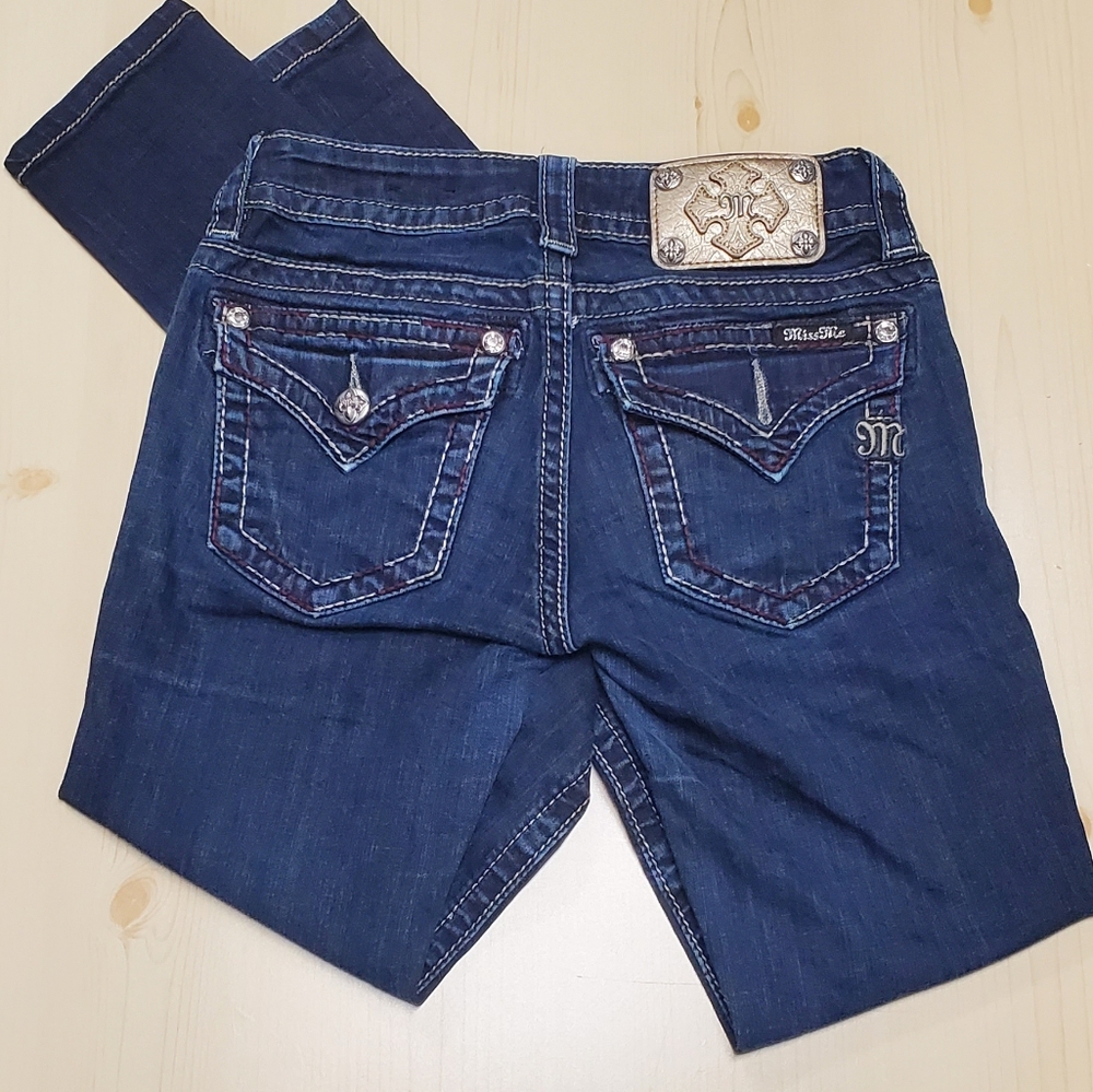 Miss Me Signature Dark Denium Junior Jeans Size 25